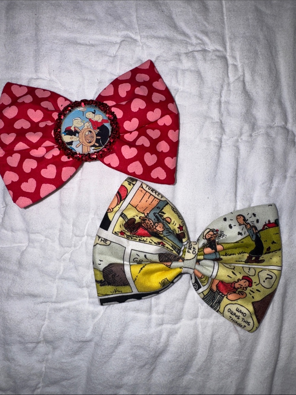 Popeye Bow Hair Clip set